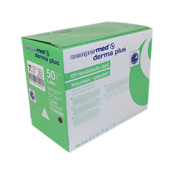 Sempermed Derma+ 乳胶粉，无菌，尺寸 7.5，50 双