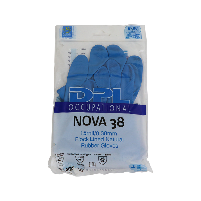 Dpl Nova 38 Latex huishoudhandschoen, blauw - X-Large 200 paar