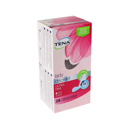 Afbeelding TENA Discreet Ultra Mini Inlegkruisjes - 28 stuks