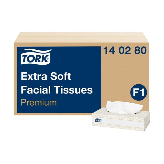 Tork Extra Zachte Facial Tissues, 2-laags, wit, 20x20cm, 30x100st (140280)