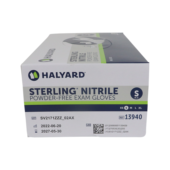 Halyard Sterling nitrile poedervrij grijs - Small 200 stuks (13940)