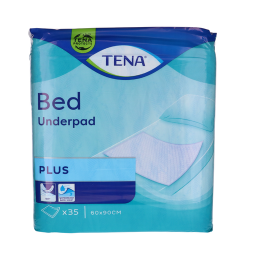 Afbeelding TENA Bed Plus Onderleggers 60x90 cm - 35 Stuks