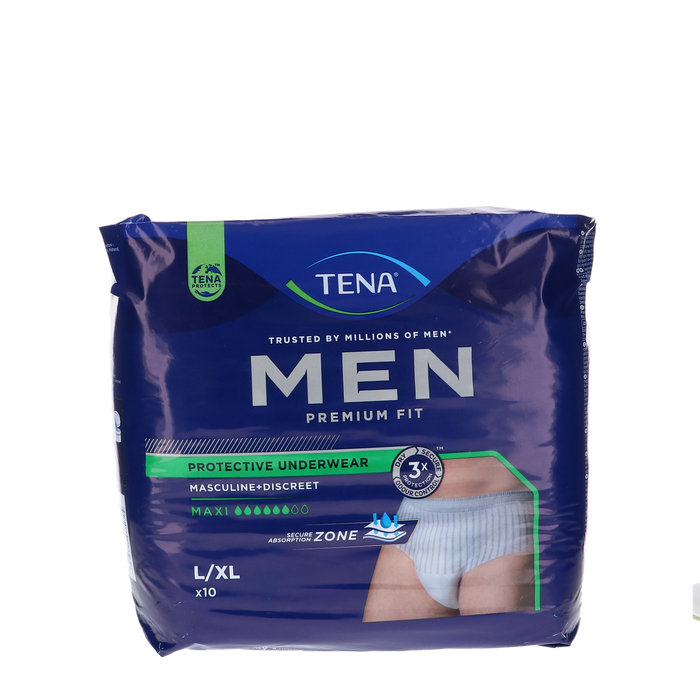 Afbeelding TENA Men Premium Fit Incontinentie Ondergoed Level 4 - Large - 10 stuks