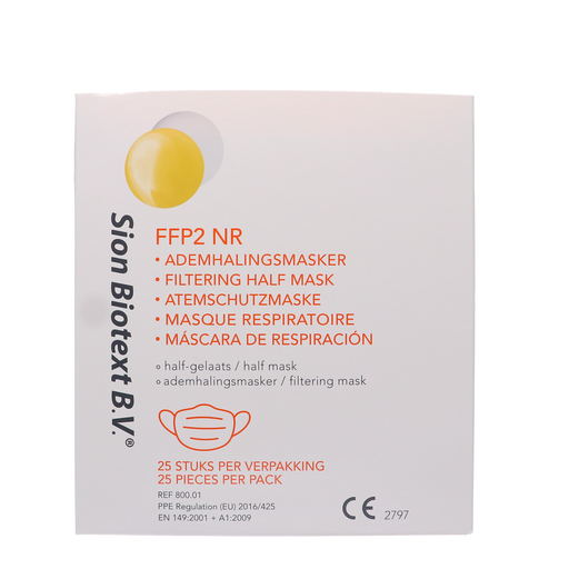 Afbeelding SP_Sion Biotext mondmasker FFP2 NR, 25st