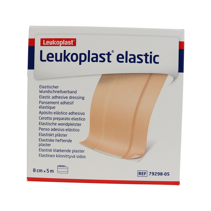 Leukoplast Elastic wondpleister, 5m x 8cm, 1st 79298-04