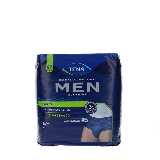 Afbeelding TENA Men Pants Plus Medium - 12 stuks | Discreet en Comfortabel Incontinentieondergoed voor Mannen