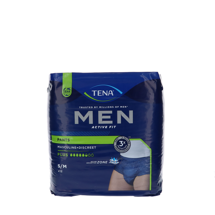 Afbeelding TENA Men Pants Plus Medium - 12 stuks | Discreet en Comfortabel Incontinentieondergoed voor Mannen