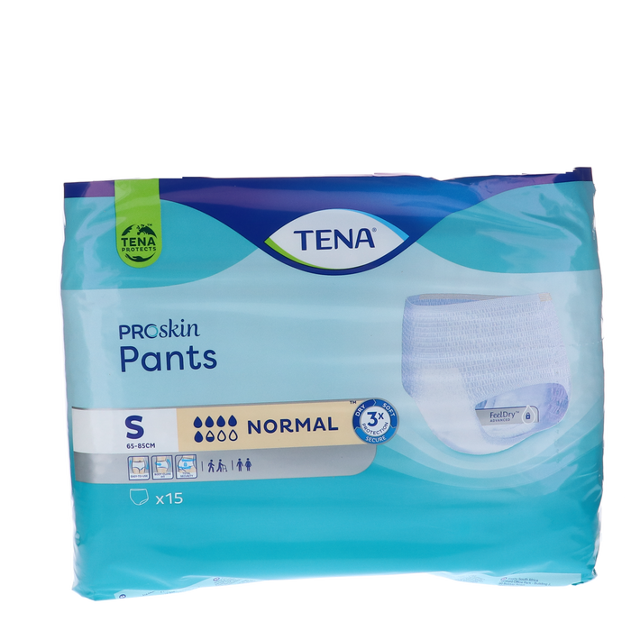 Afbeelding TENA ProSkin Pants Normal Small - Comfortabele Incontinentiebroekjes - 15 Stuks