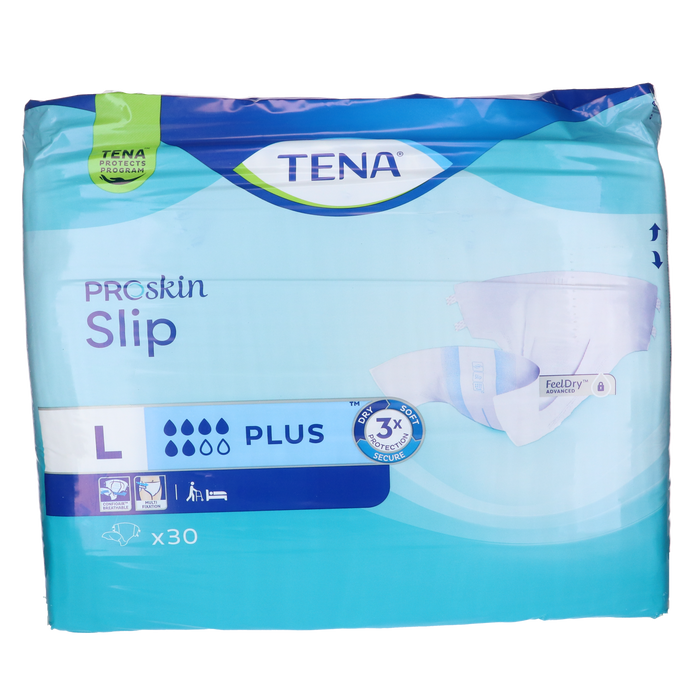 Afbeelding TENA Slip Plus - Large, 30 stuks