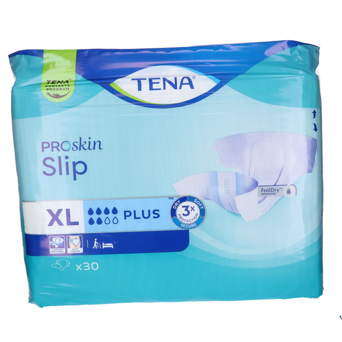 Afbeelding TENA Slip Plus - XL Incontinentieluiers, 30 stuks