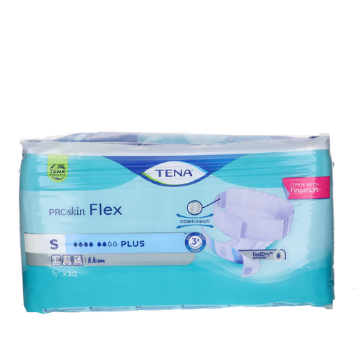 Afbeelding TENA Flex Plus Maat S - 30 Stuks Incontinentiebescherming