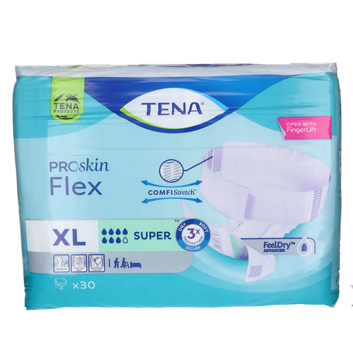 Afbeelding TENA Flex Super Incontinentiebroekjes - XL, 30 stuks