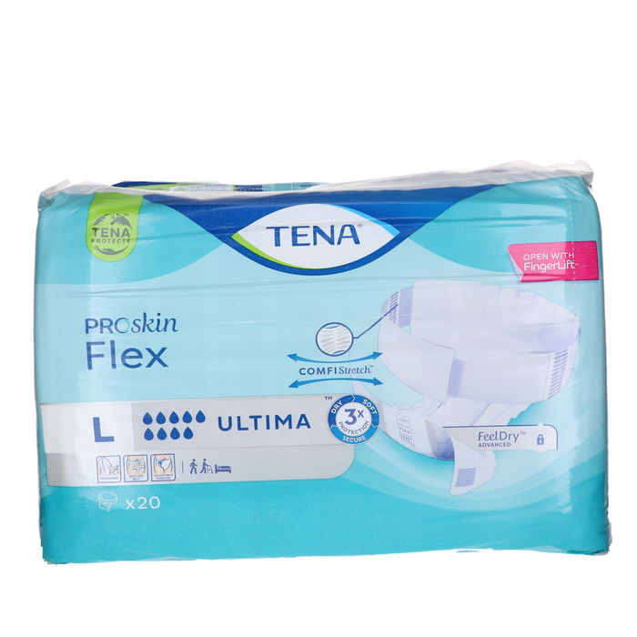 Afbeelding TENA Flex Ultima - Maat L, Superieure Absorptie, 20 stuks