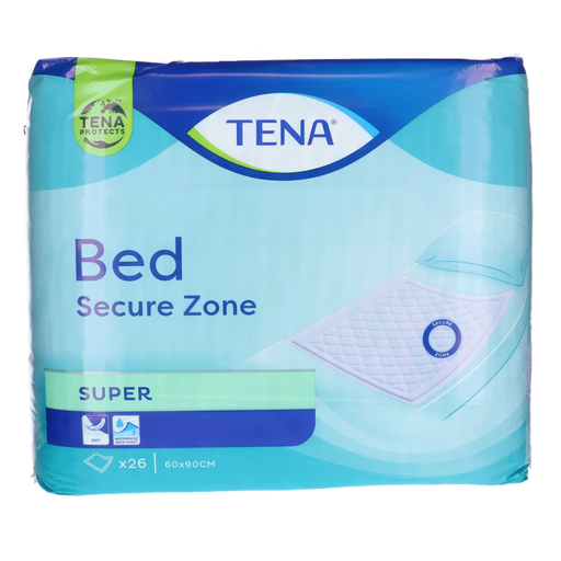 Afbeelding TENA Bed Super Onderleggers 60x90 cm - 26 Stuks