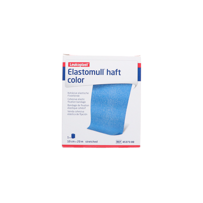 Elastomull Haft fixatiewindsel, zelfklevend, 10cmx20m, blauw, 1st (45373-00)