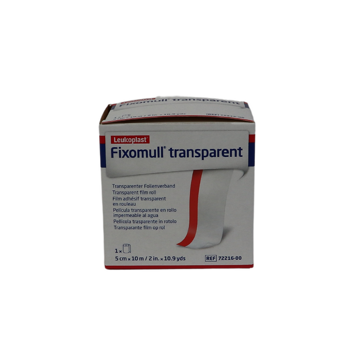 Fixomull fixatiefolie, transparant, 10mx5cm, 1st (7221600)