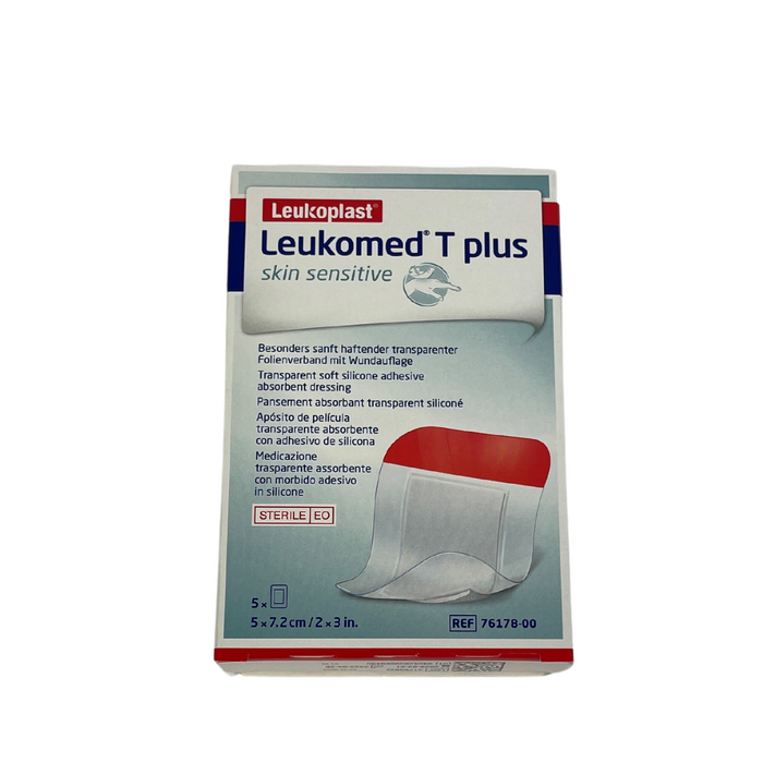 Leukomed T Plus Skin Sensitive, steriel 7,2x5cm, 5st (76178-00)