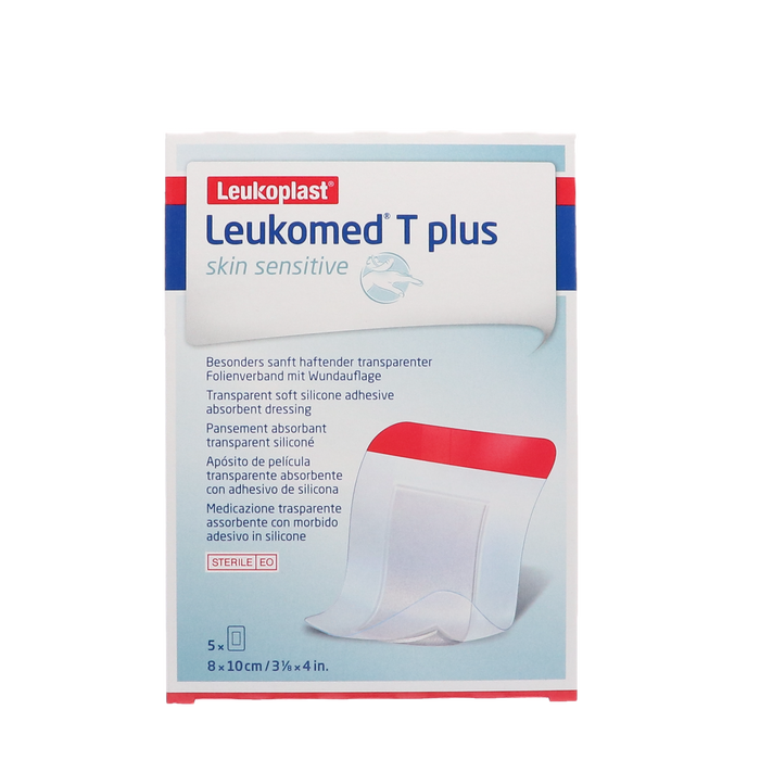 Afbeelding Leukomed T Plus Skin Sensitive, steriel 8x10cm, 5st (76178-01)