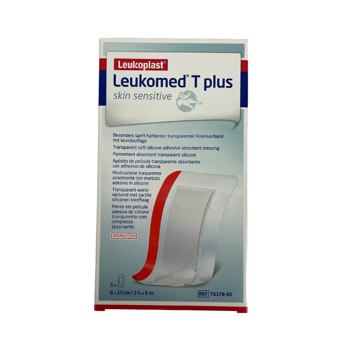 Leukomed T Plus 皮肤敏感型，无菌 8x15cm，5 件 (76178-02)