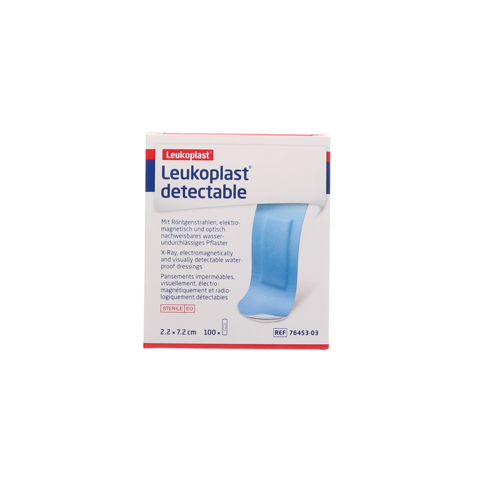 Afbeelding Leukoplast detecteerbaar, blauw, wondpleister, 2,2x7,2cm, 100 st.