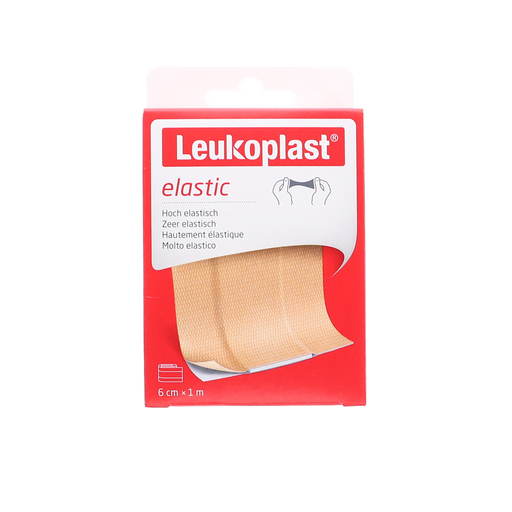 Afbeelding Leukoplast Elastic wondpleister, 1mx6cm, 1st