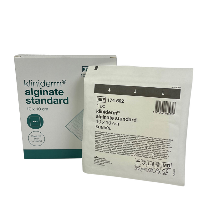 Kliniderm 海藻酸盐标准伤口敷料 10 x 10cm 参考号：174502 S 10 件