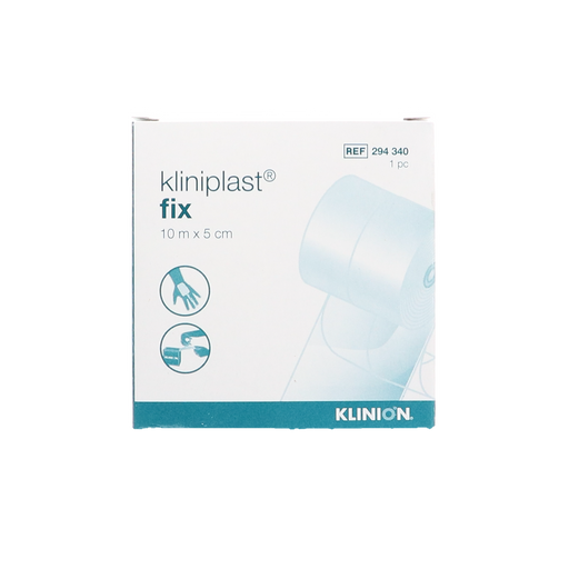 Afbeelding Kliniplast Fix fixatiepleister op rol, 10m x 5cm, 8 stuks