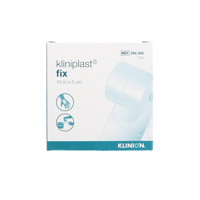 Afbeelding Kliniplast Fix fixatiepleister op rol, 10m x 5cm, 8 stuks