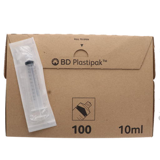 Afbeelding BD Plastipak luer-lock injectiespuit 10ml, 100st (300912)