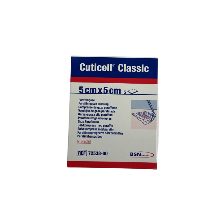 Cuticell Classic Paraffine Vetverband 5 cm x 5 cm, 5st (72538-00)