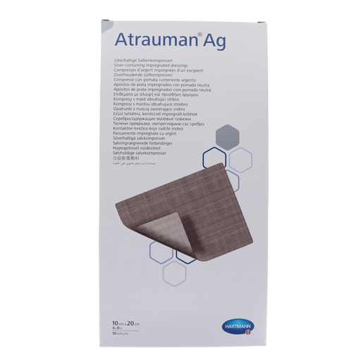 Atrauman wondkompres 10x20cm verpakking van 10 stuks