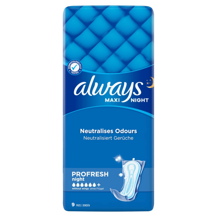 Always Maxi Night Pads Small 9s