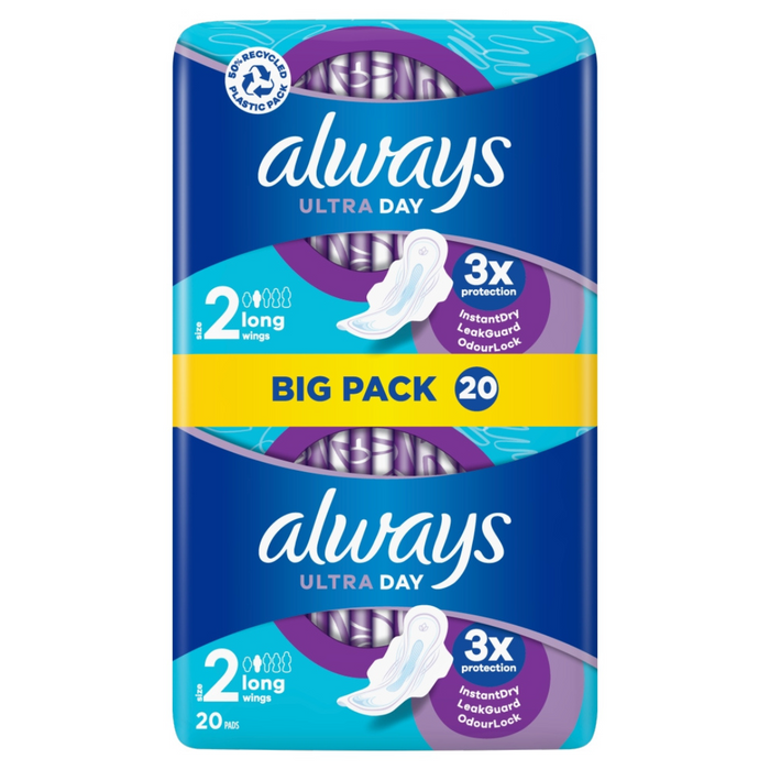 Always Ultra Sanitary Towels Long with Wings