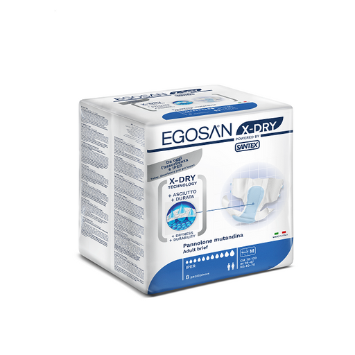 Afbeelding EGOSAN Slip X-Dry Medium - 8 Stuks: Comfortabele en Droge Bescherming