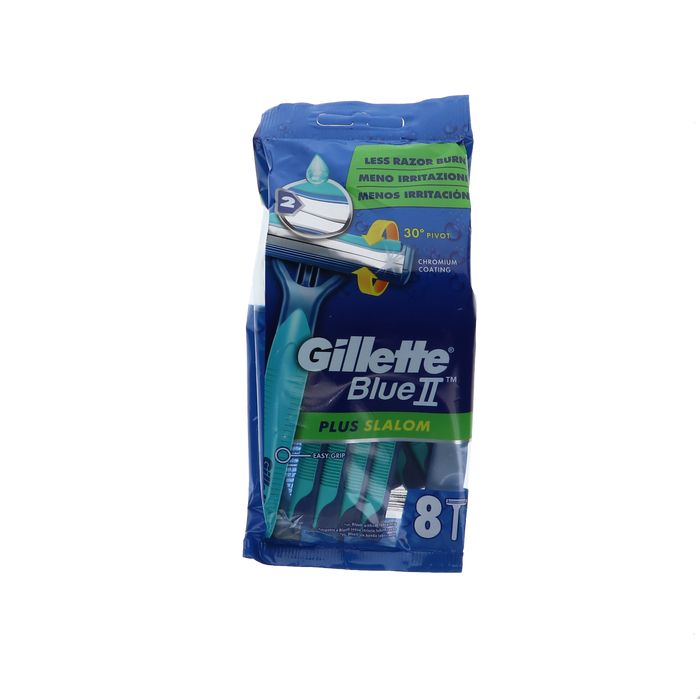 Gillette Blue II Plus Slalom Disposables 8s