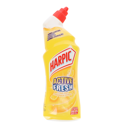 Harpic Active Clean Gel 750ml Citrus fles met citrusgeur