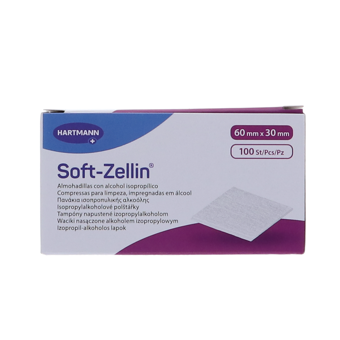 Soft-Zellin alcoholdeppers s  doos 100x1 411002
