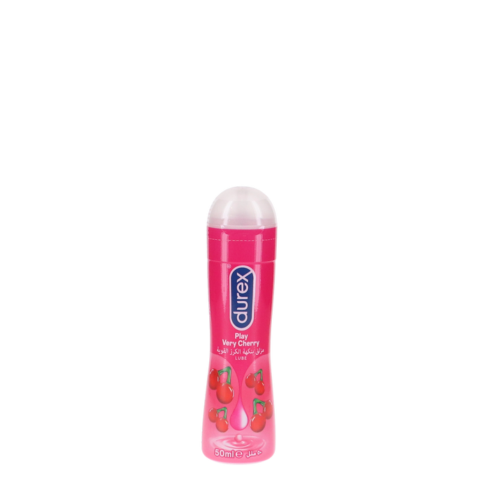 Durex Lube 50ml Cherry glijmiddel flesje productfoto