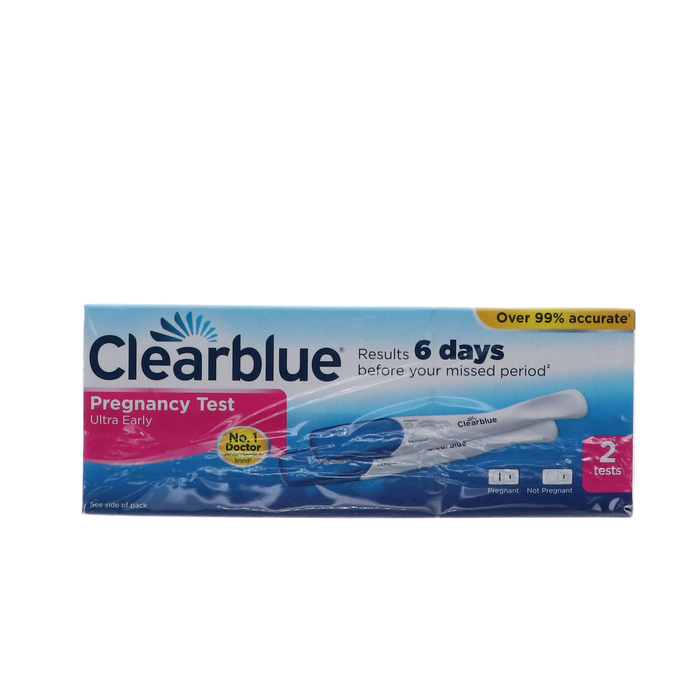 Clearblue Zwangerschapstest Ultravroeg verpakking met 2 tests