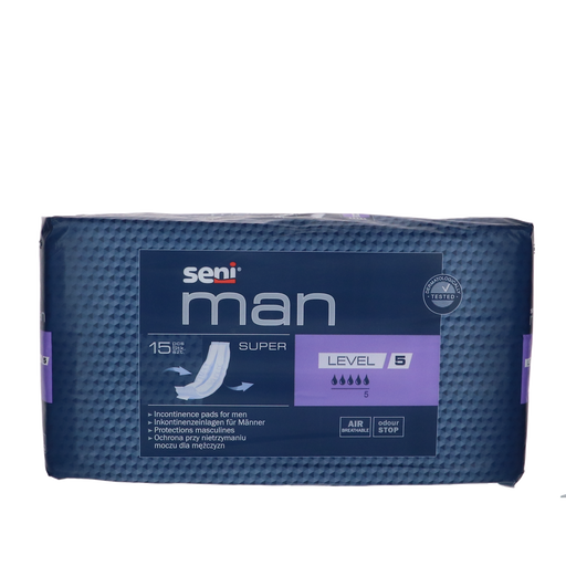 Afbeelding Seni Man Super Inlegverband - 15 stuks - Niveau 5 Absorptie