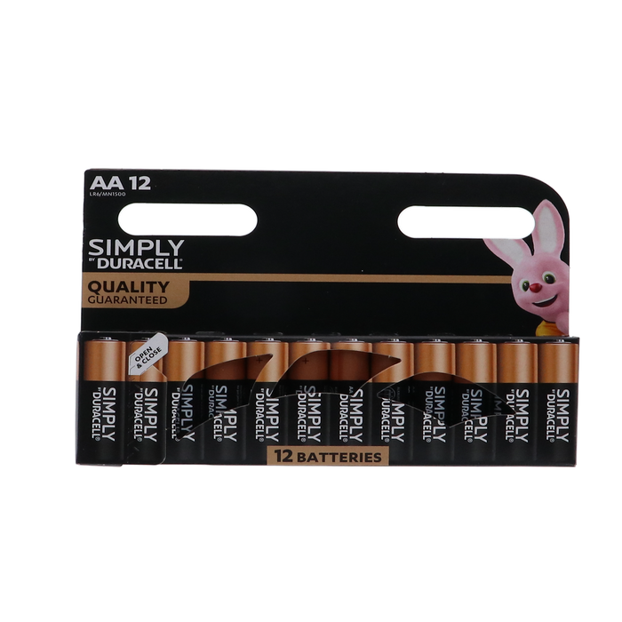 Duracell Simply Batterijen AA, verpakking van 12 stuks