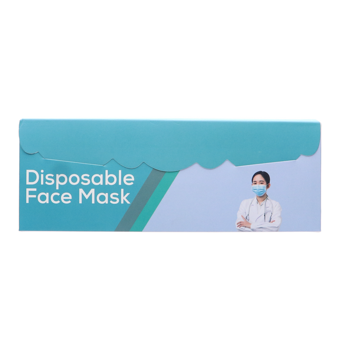 Afbeelding Disposable Mondmasker Blauw, 50 stuks