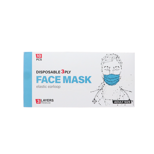 Afbeelding Disposable mondmasker 3 laags, 10 stuks