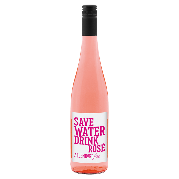 Save Water, Drink Rose fles wijn