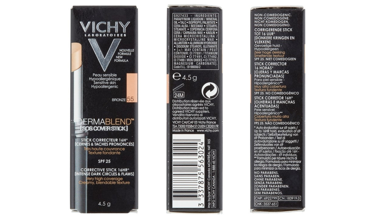 Vichy Dermablend SOS concealer cover stick 55 Bronze- 4,5g