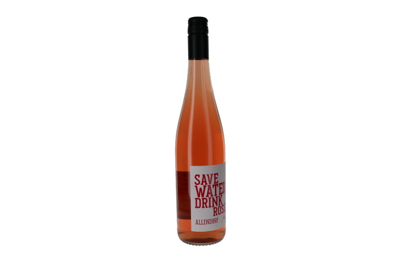 Save Water, Drink Rose fles wijn