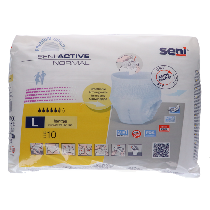 Afbeelding Seni Active Normal Incontinentiebroekjes - Large - 10 stuks