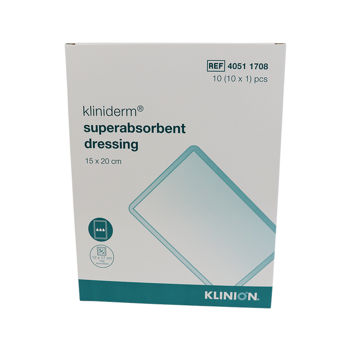 Kliniderm 加强型, 可吸收性敷料，15 x 20 厘米，无菌，10 件