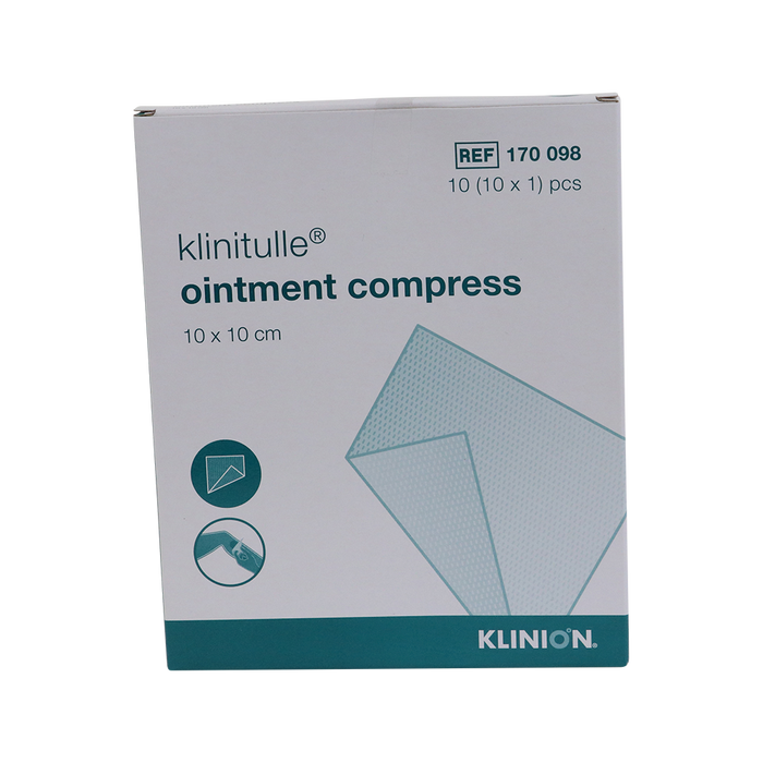 KLINITULLE OINTMENT DRESSING 10 X 10 CM PACKED PER 10 PCS REF 170098 *S* 10st