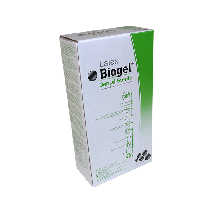 Biogel Dentale latex handschoenen steriel maat 6.0 inhoud: 10 stuks